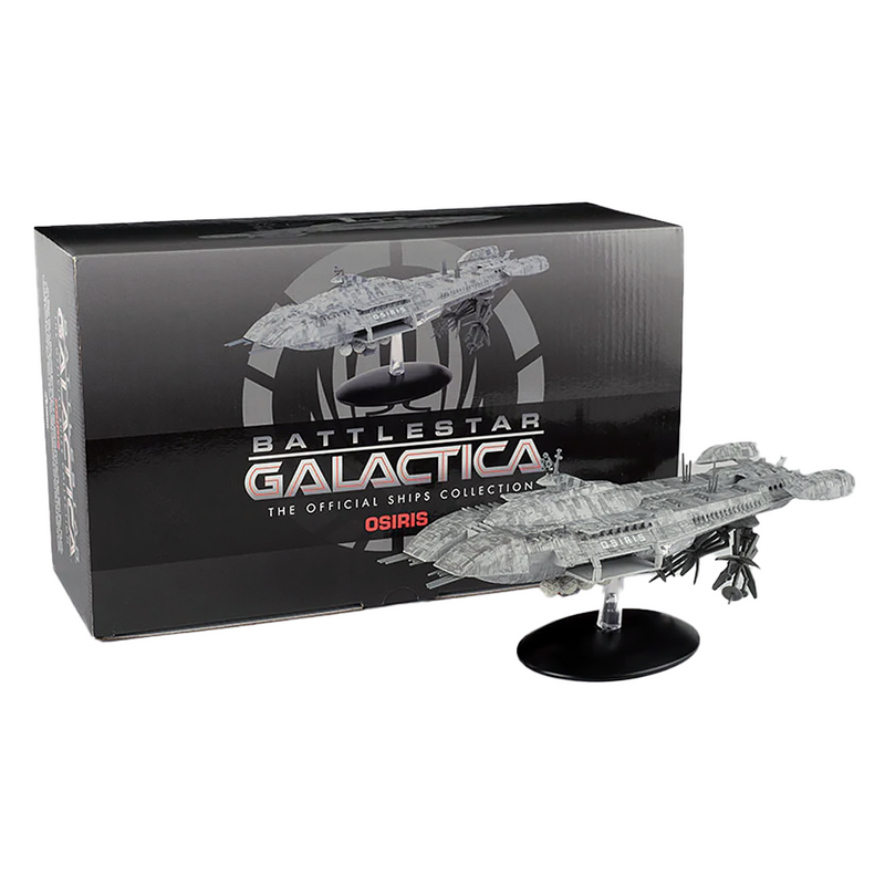 Osiris (Blood & Chrome) Diecast Model Ship (Battlestar Galactica: The Official Ships Collection Eaglemoss), rear view