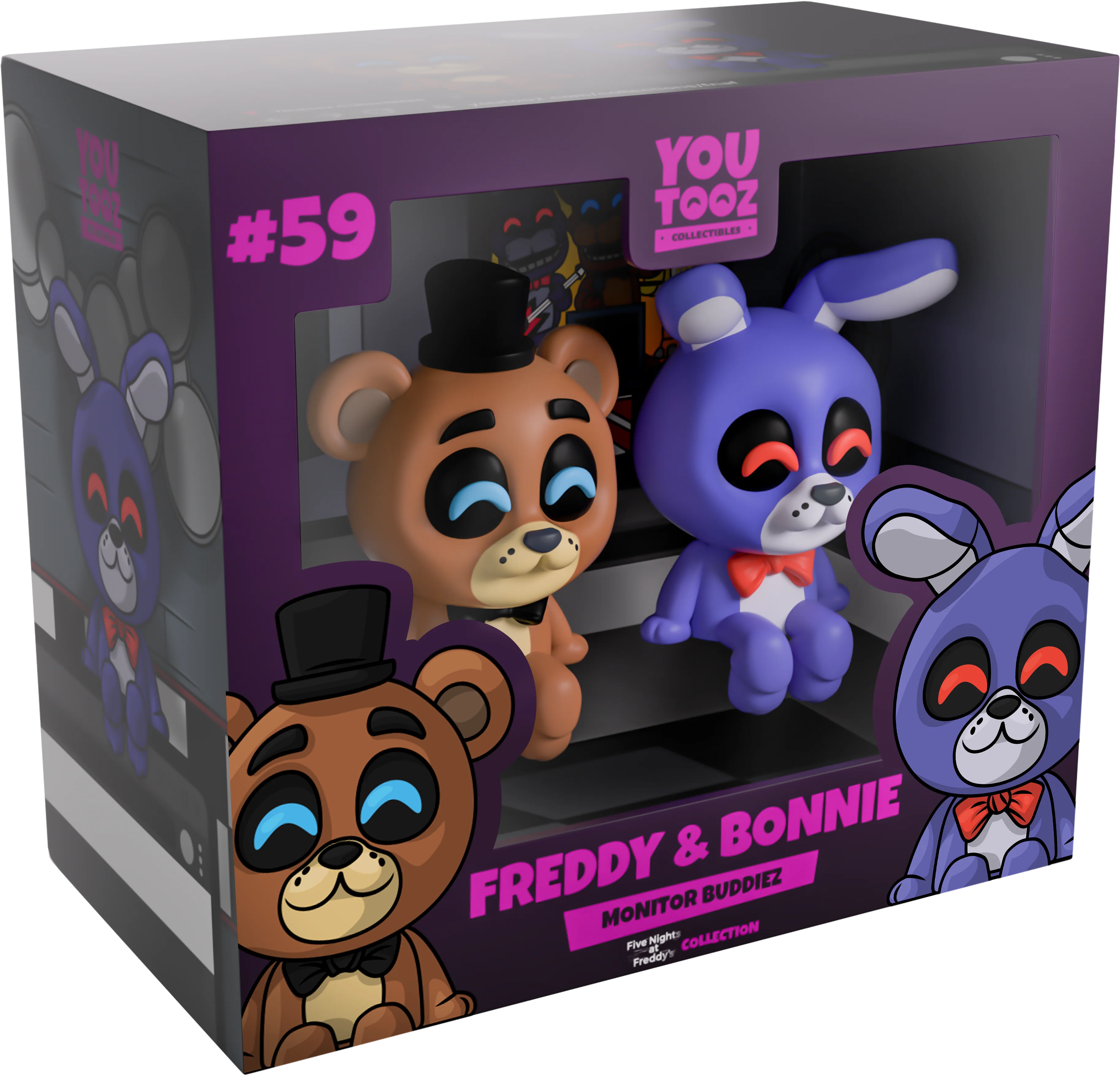 Youtooz Five Nights at Freddy's Freddy & Bonnie Monitor Buddiez Figures