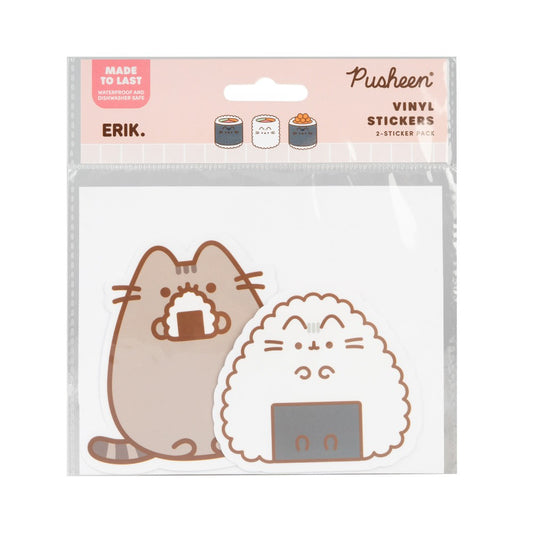 Pack of 2 Pusheen Sushi Roll Vinyl Stickers 3