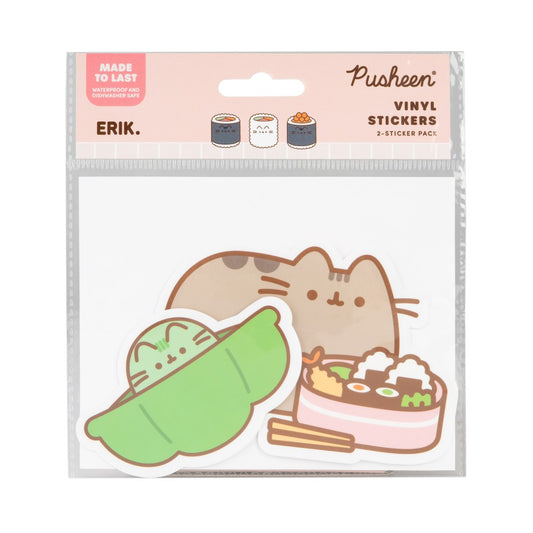Pack of 2 Pusheen Sushi Roll Vinyl Stickers 4