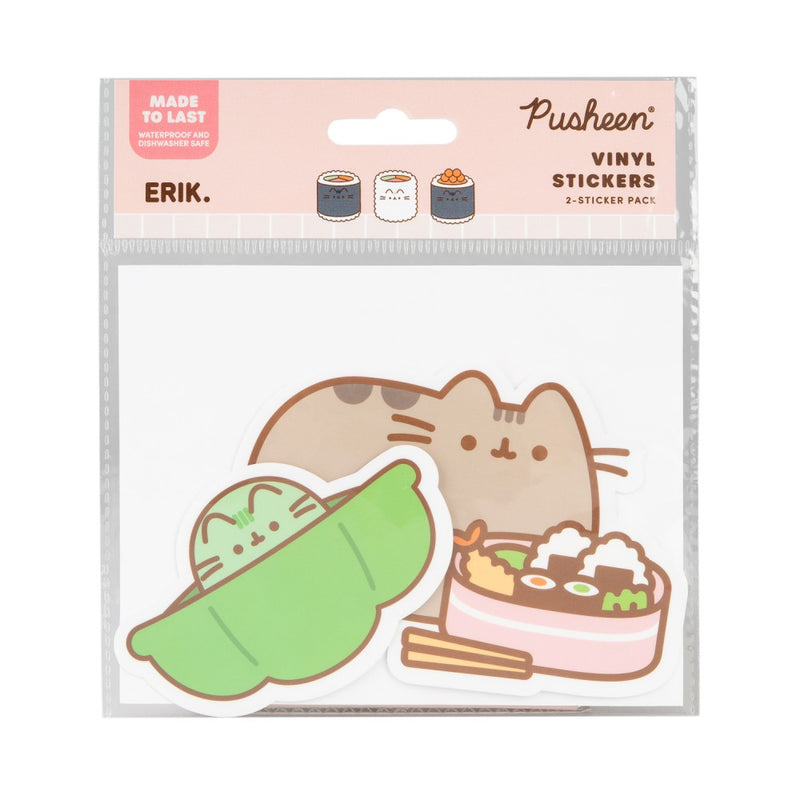 Pack of 2 Pusheen Sushi Roll Vinyl Stickers 4