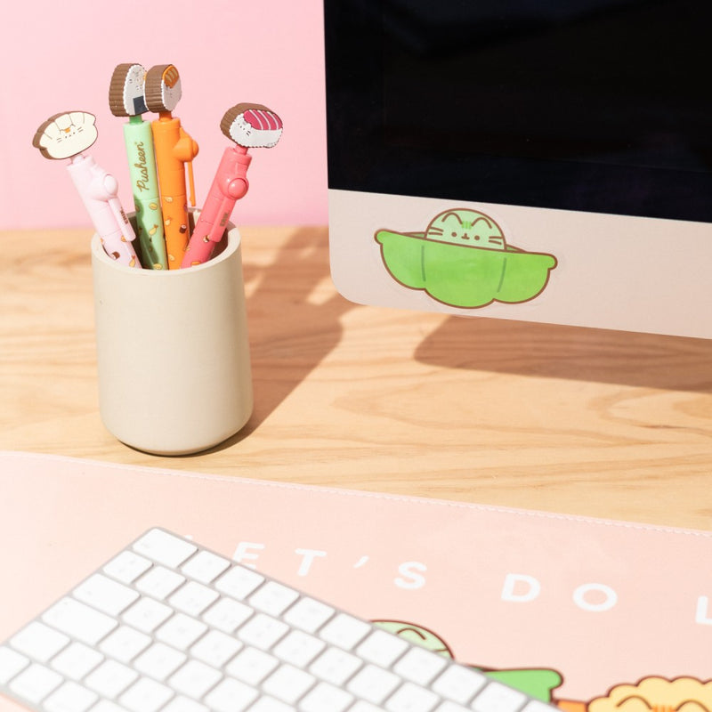 Pack of 2 Pusheen Sushi Roll Vinyl Stickers 4