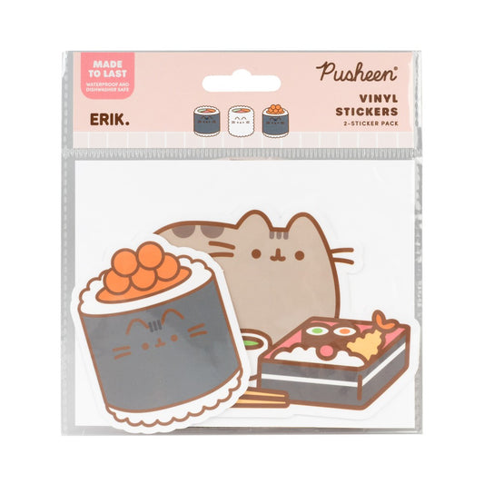 Pack of 2 Pusheen Sushi Roll Vinyl Stickers 5