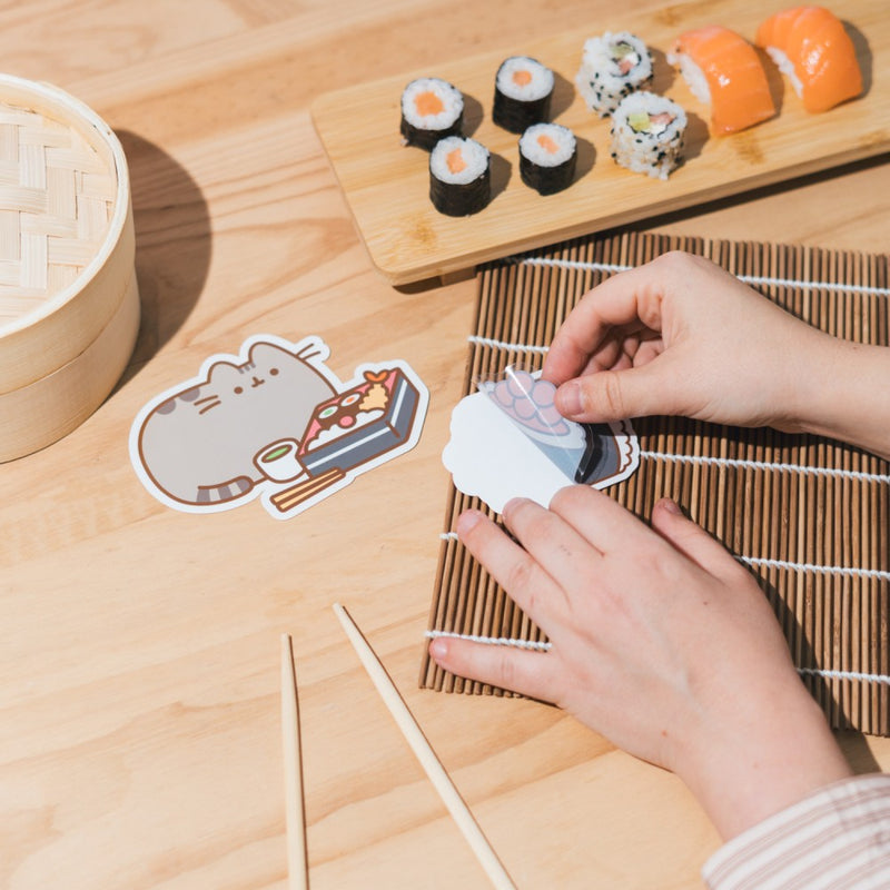 Pack of 2 Pusheen Sushi Roll Vinyl Stickers 5