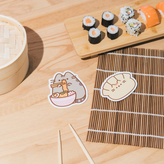 Pack of 2 Pusheen Sushi Roll Vinyl Stickers 6