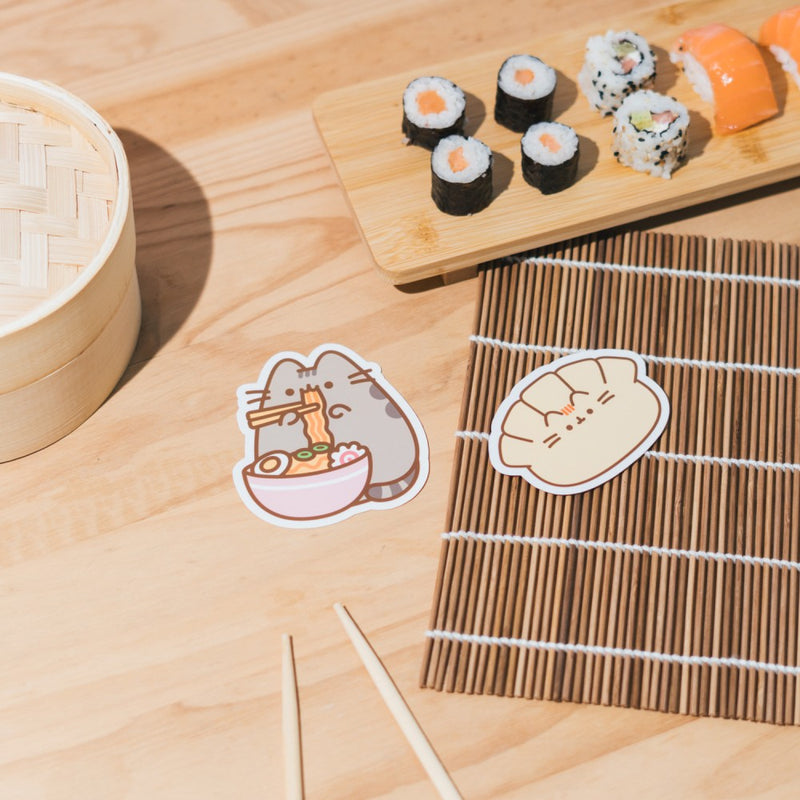 Pack of 2 Pusheen Sushi Roll Vinyl Stickers 6