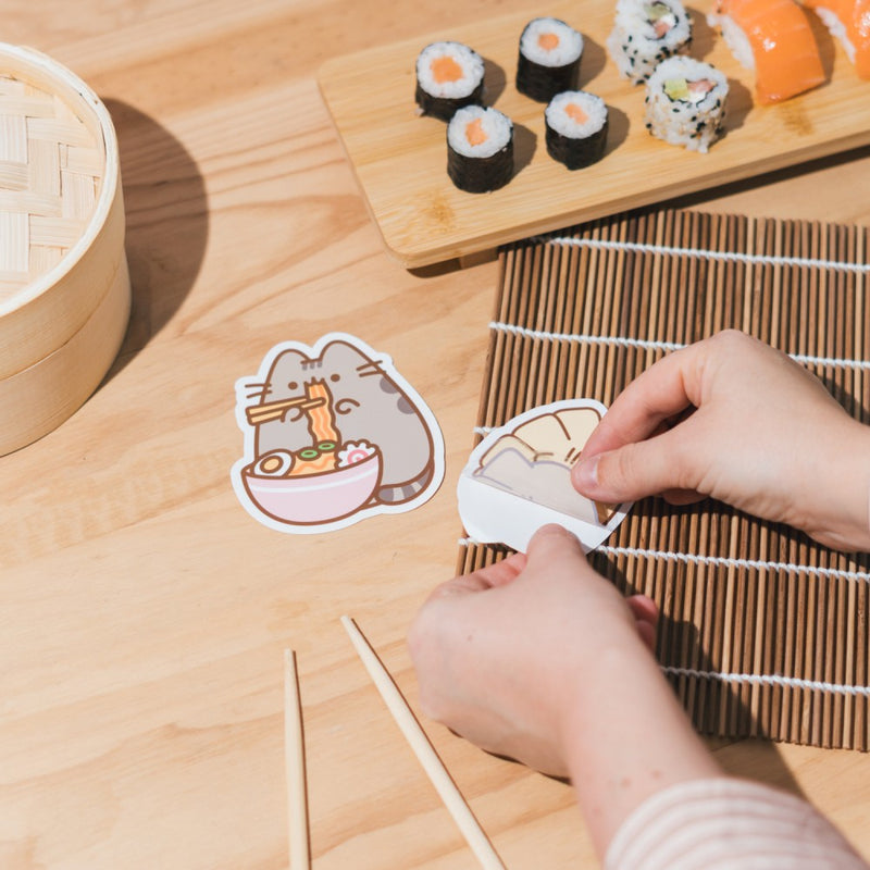 Pack of 2 Pusheen Sushi Roll Vinyl Stickers 6