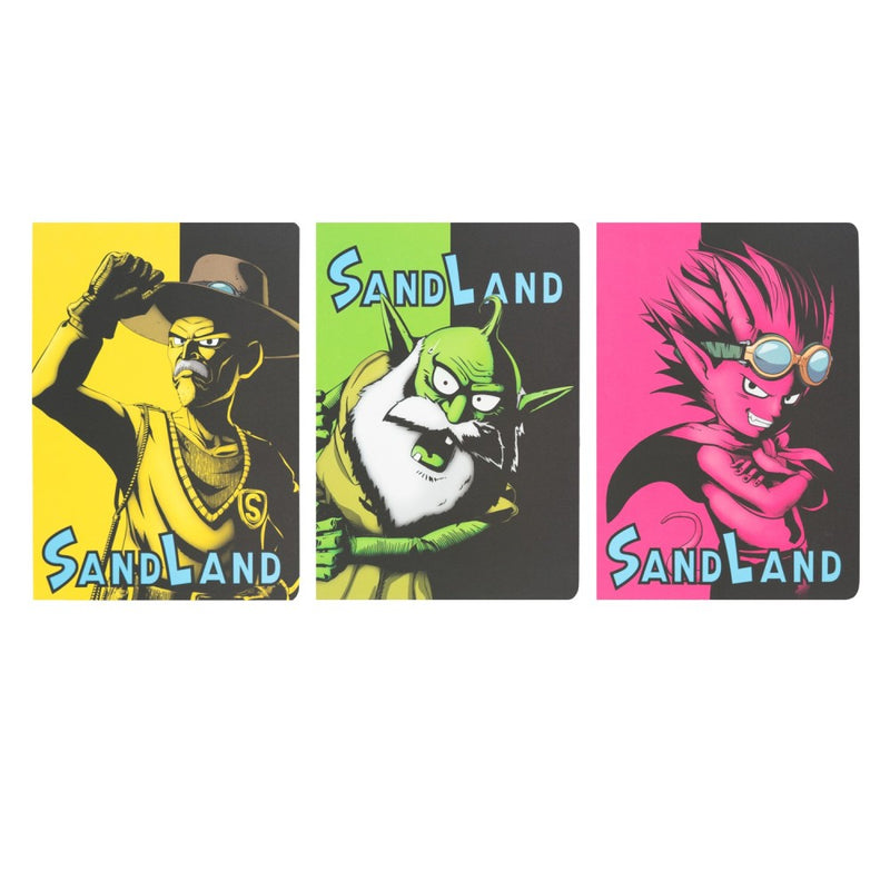 Sand Land Beelzebub, Rao and Thief A5 Pack of 3 Notebooks
