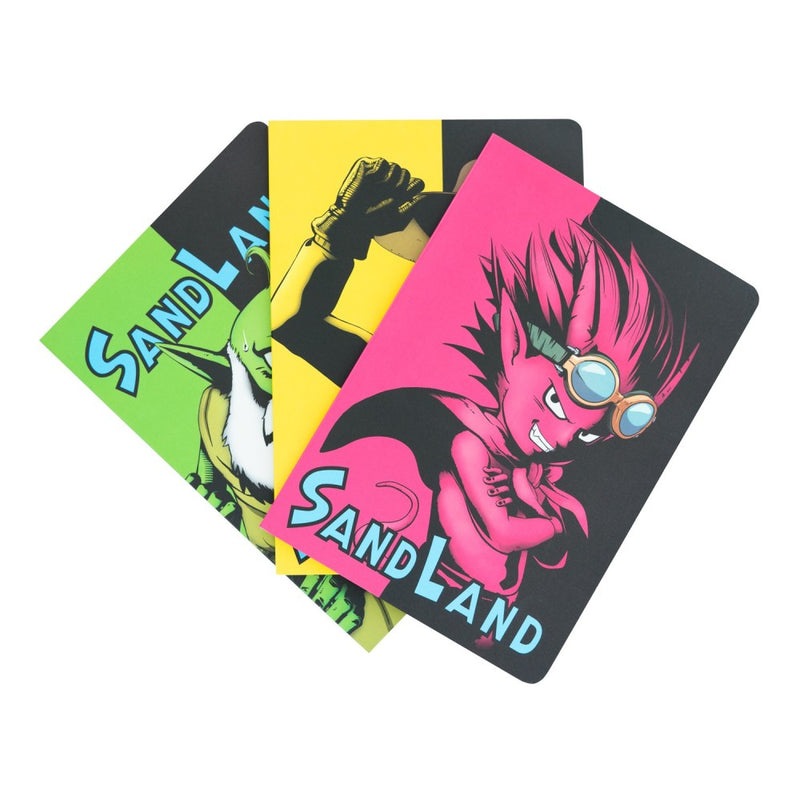 Sand Land Beelzebub, Rao and Thief A5 Pack of 3 Notebooks