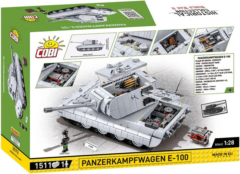 Cobi World War II Panzer Kampfwagen E- 100 (1511 Pieces)