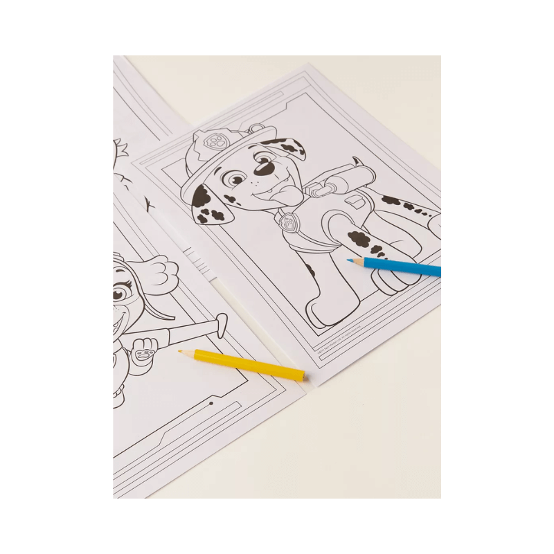 Paw Patrol Colouring Set, side angle