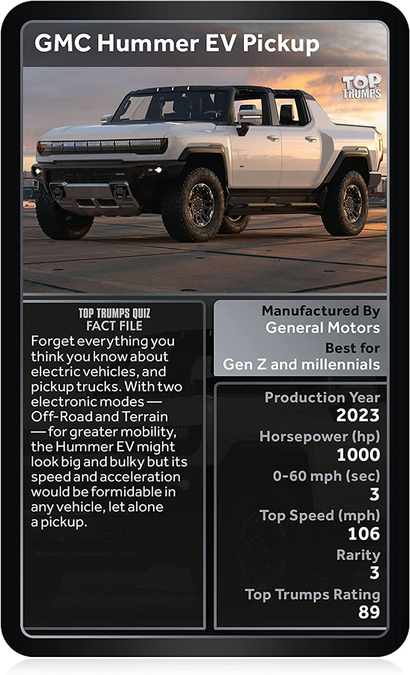 Top Trumps Classics 4x4 Ultimate Collection Card Game - Image 3