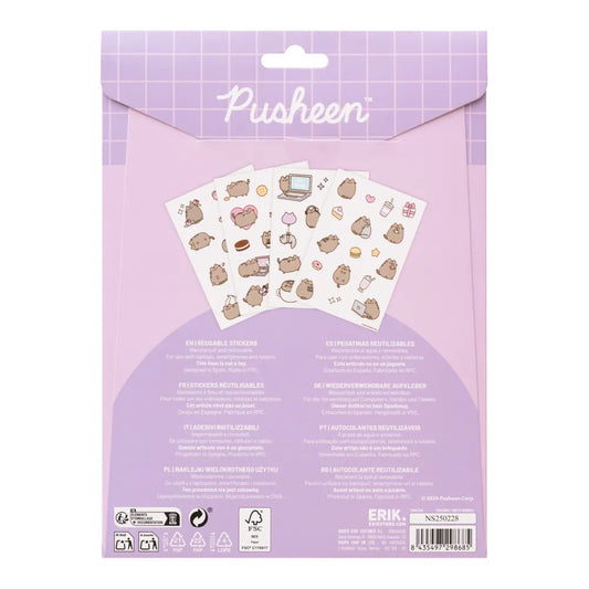 Pusheen Moments Reusable Stickers