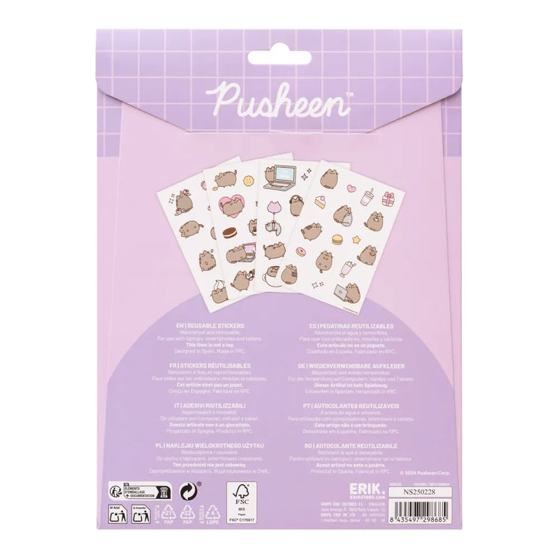 Pusheen Moments Reusable Stickers