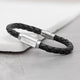 Personalised Luxury Men's Leather Bracelet