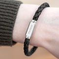 Personalised Luxury Men's Leather Bracelet