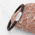 Personalised Luxury Men's Leather Bracelet