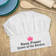 Personalised Queen of the Kitchen Chef's Hat