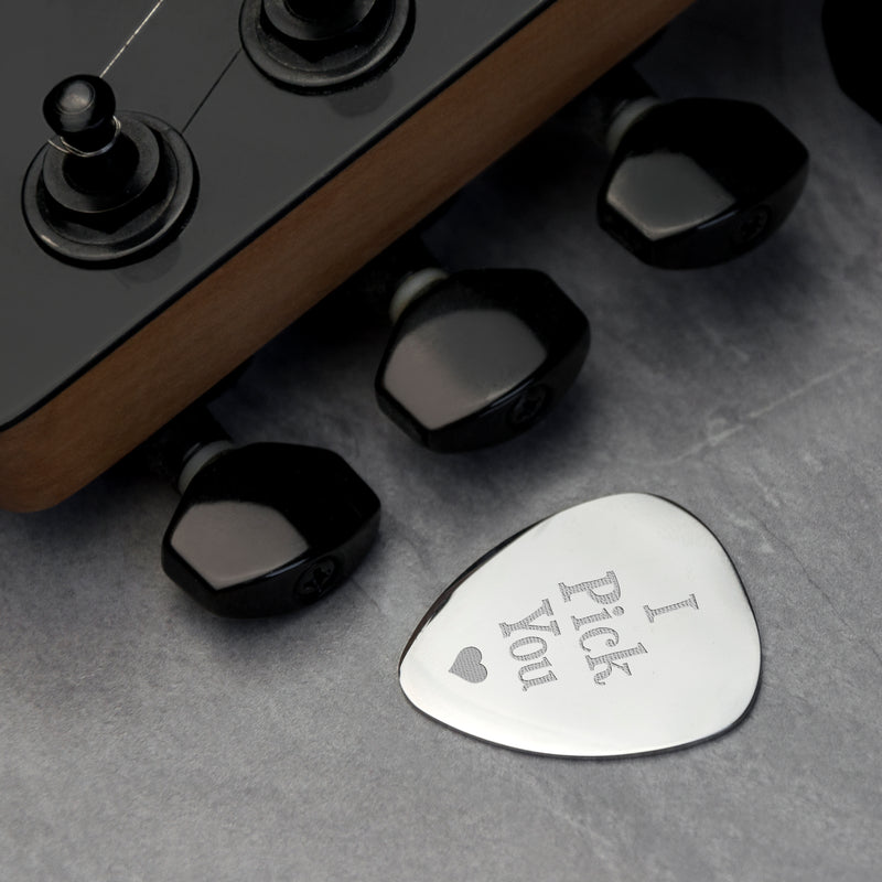 Personalised I Pick You Plectrum