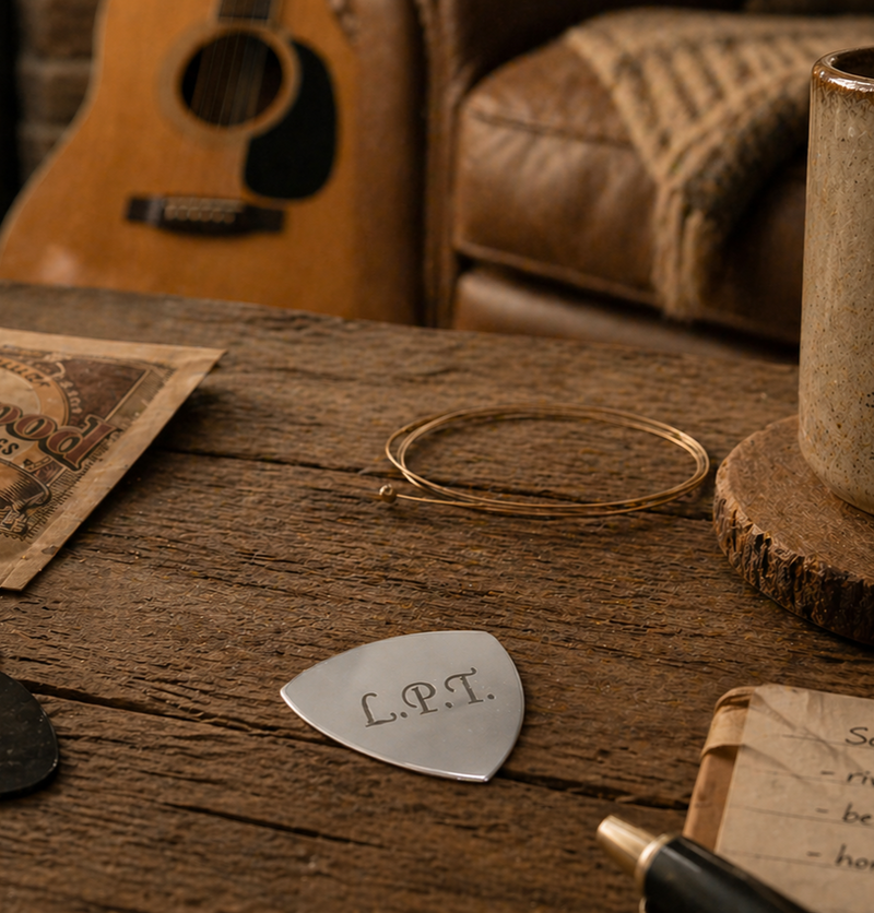 Personalised Silver Plated Plectrum