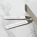 Personalised Secret Message Collar Stiffener