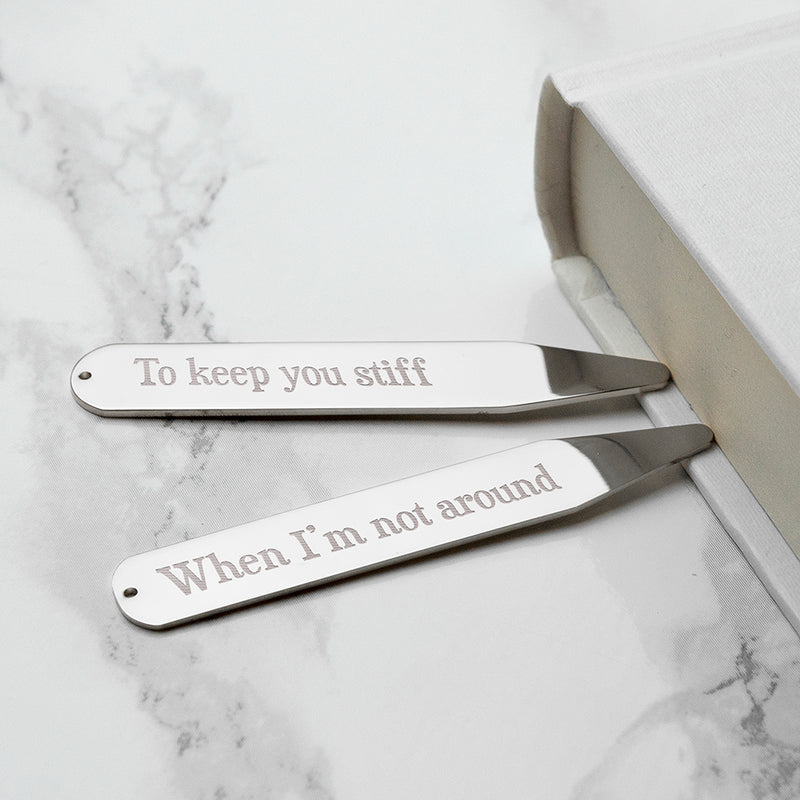 Personalised Secret Message Collar Stiffener