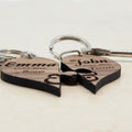 Personalised Always & Forever Couples' Jigsaw Keyring
