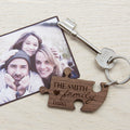 Personalised Our Family Heart Wooden Jigsaw Keyring