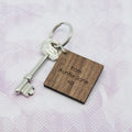 Personalised Decorative Initial Wooden Keyring