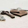 Personalised You Hold The Key To My Heart Keyring Set Of Two