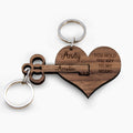 Personalised You Hold The Key To My Heart Keyring Set Of Two