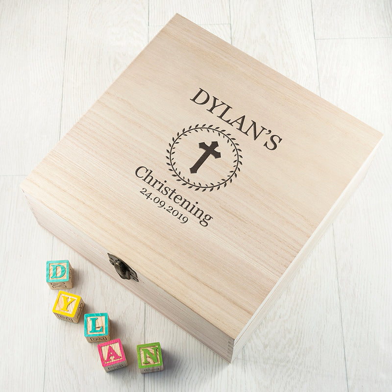Personalised Christening Memory Box