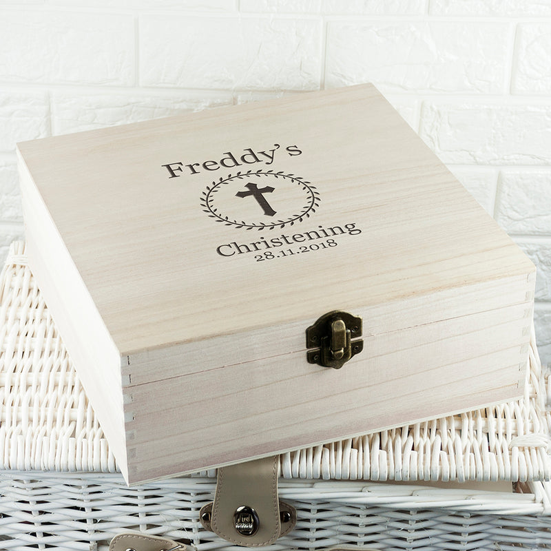 Personalised Christening Memory Box