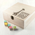 Personalised Baby Giraffe Keepsake Box