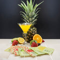 Personalised It's Raining Cocktails! Square Glass Coaster