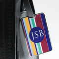 Personalised Gentlemen's Multi-Layered Monogrammed Luggage Tag
