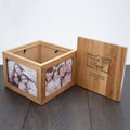 Personalised Thank You Large Oak Photo Keepsake Box
