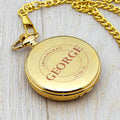 Personalised Groomsman Emblem Pocket Watch