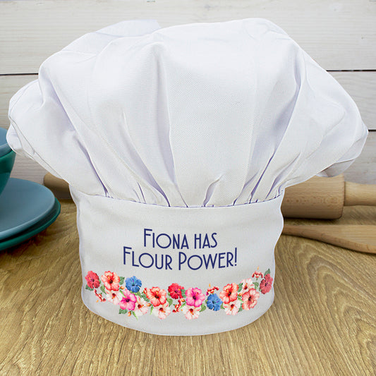 Personalised Flour Power Chef Hat