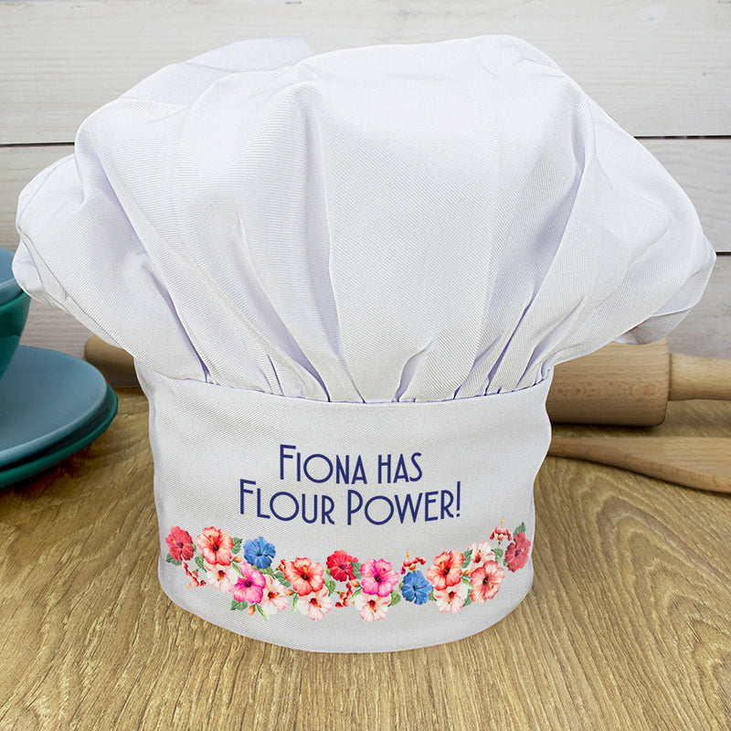Personalised Flour Power Chef Hat