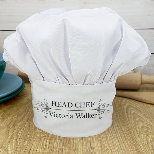 Personalised Head Chef's Hat