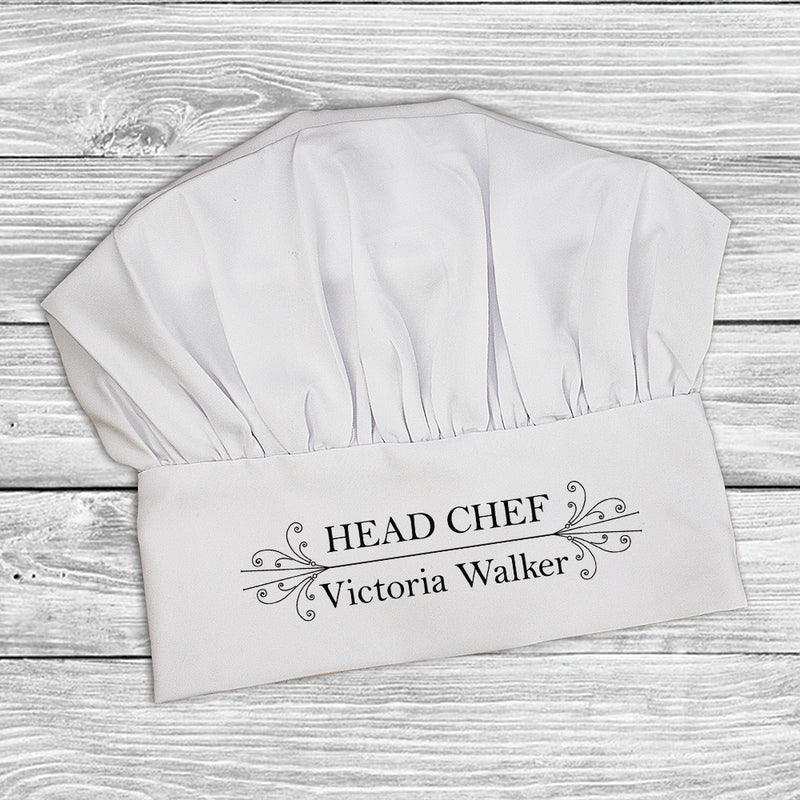 Personalised Head Chef's Hat