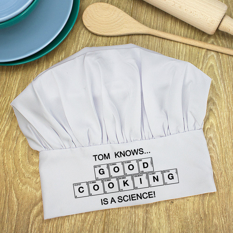 Personalised Good Cooking Is Science Chef Hat
