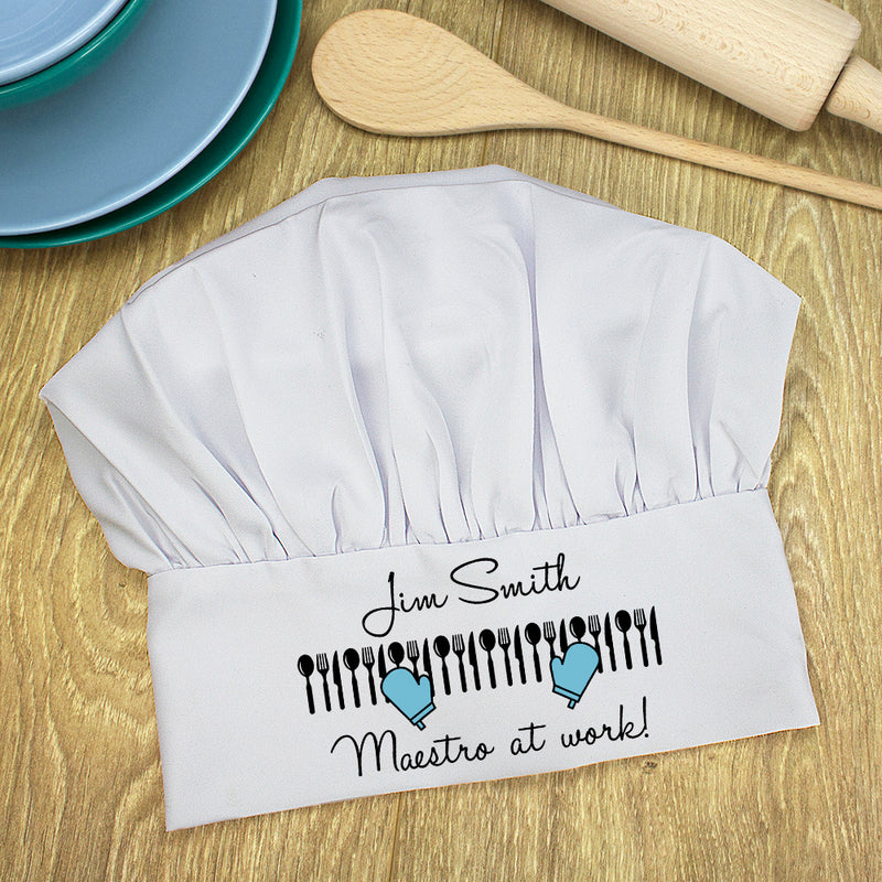 Personalised Maestro At Work Chef Hat
