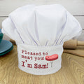Personalised Pleased To Meat You Chef Hat