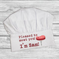 Personalised Pleased To Meat You Chef Hat