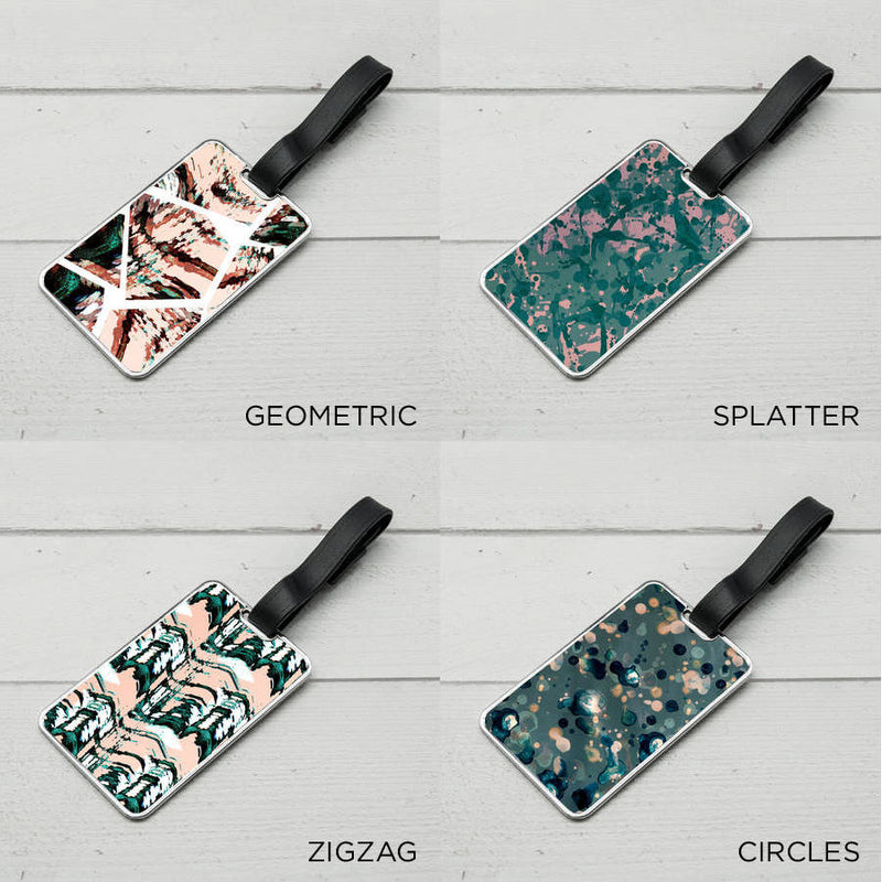 Personalised Patterned Luggage Tag