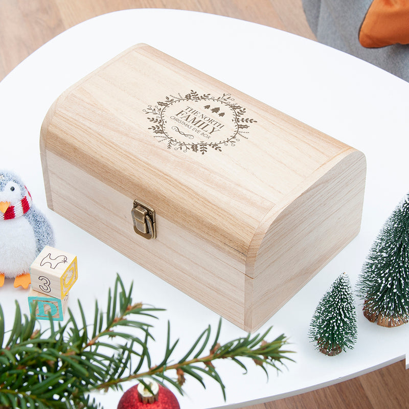Personalised Traditional Family Christmas Eve Chest