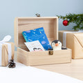 Personalised Family Christmas Eve Chest With Decorative Bauble Design