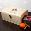 Personalised Family Christmas Eve Chest With Decorative Bauble Design